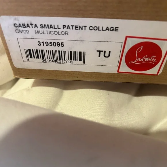 Christian Louboutin Cabata Small Patent Multicolor Collage Tote Bag with Pouch - Picture 7 of 7